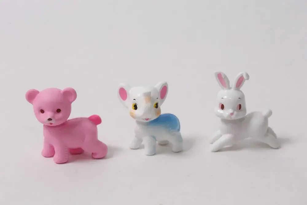 Japan Charmy Chan Animal Figurine Lot Bear Elephant Rabbit ~ 260730-WH 467